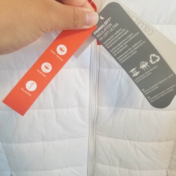 Joe Fresh - NWT White Packable Puffer with PrimaLoft® - Picture 5 of 11